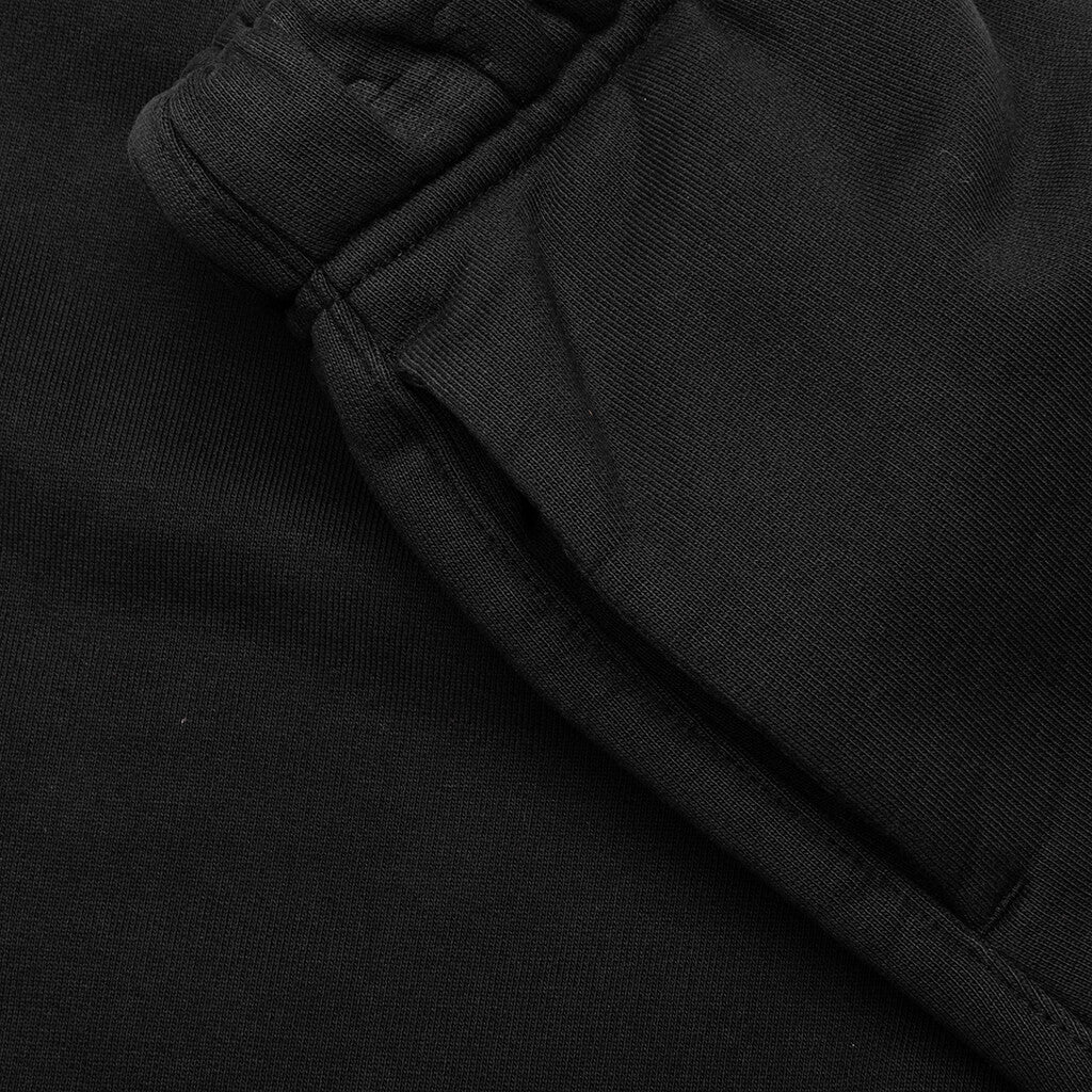Kid's Heavy Fleece Soccer Short - Black - Image 5
