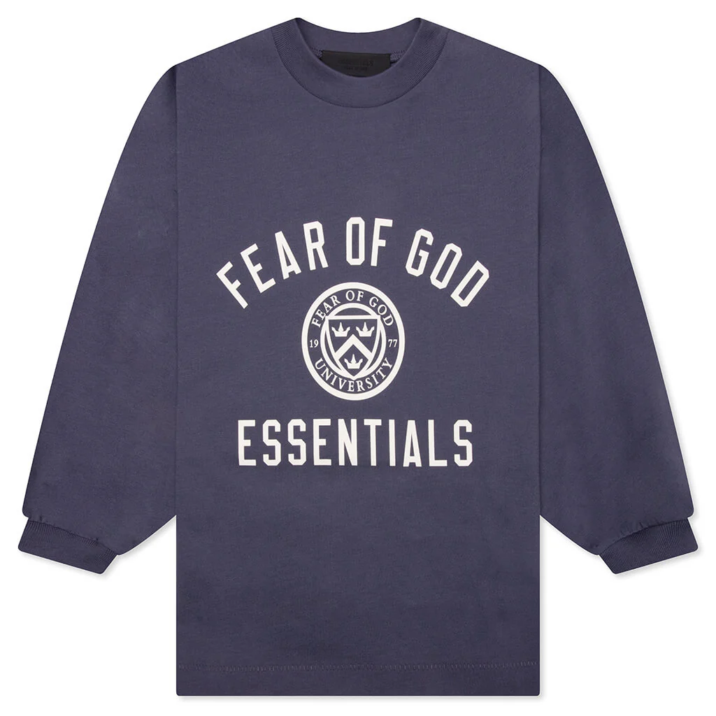 Kid's Jersey Long Sleeve Tee - Marine