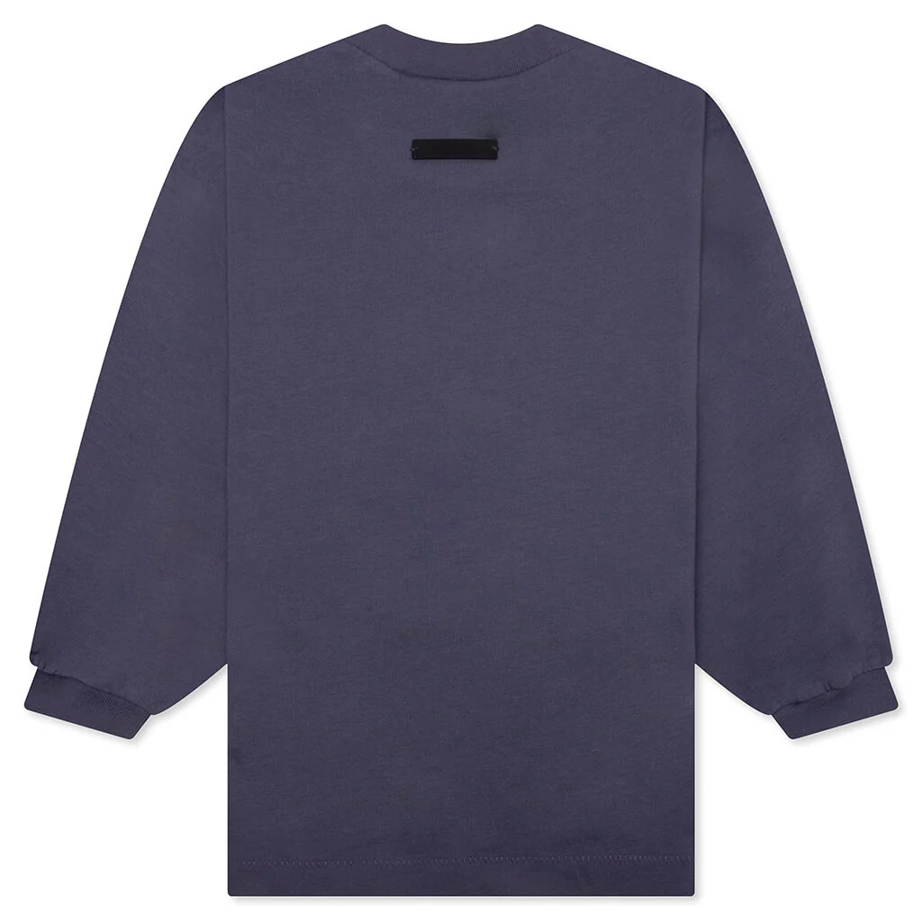 Kid's Jersey Long Sleeve Tee - Marine - Image 2