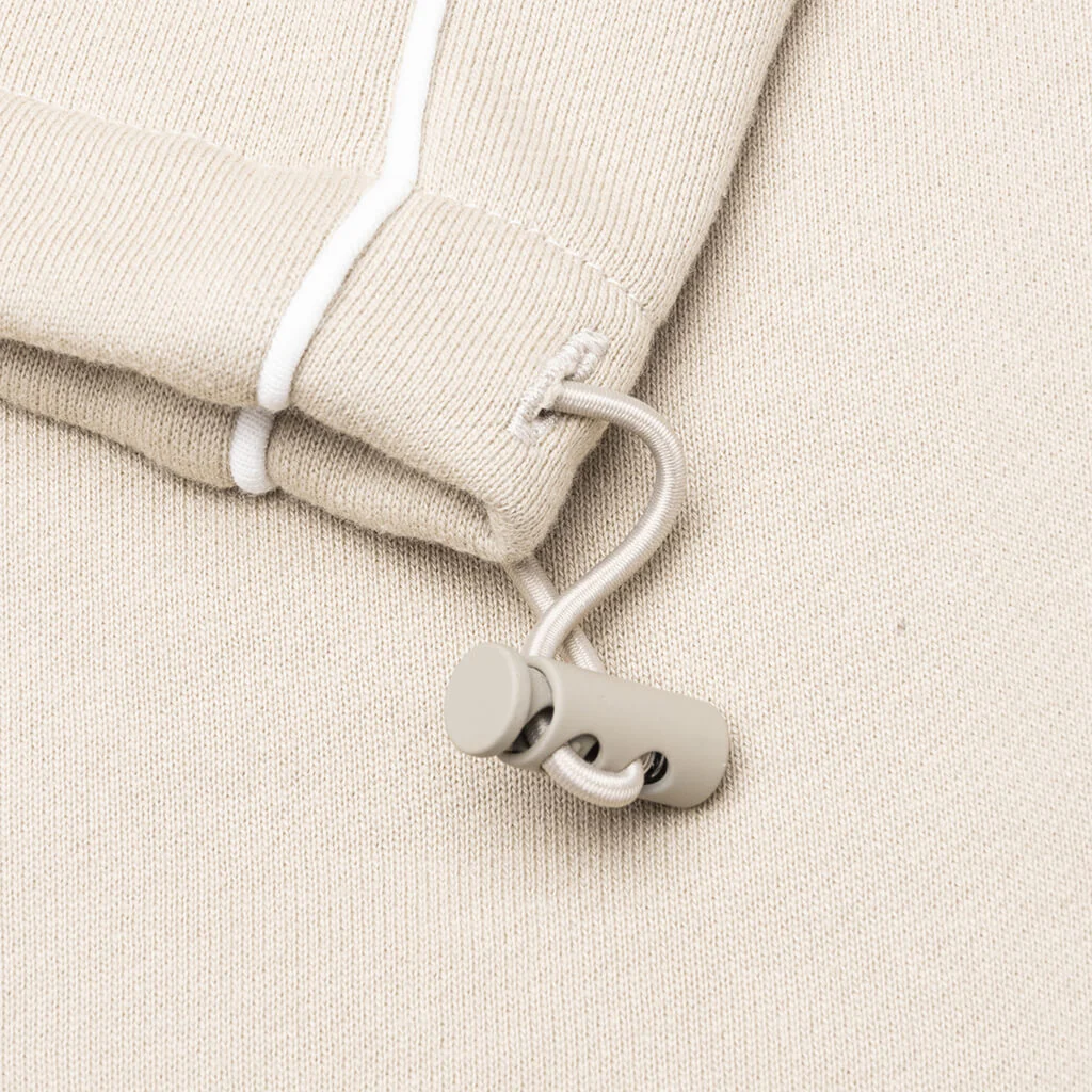Relaxed Fleece Sweatpant With Piping - Timber/Cloud White - Image 5