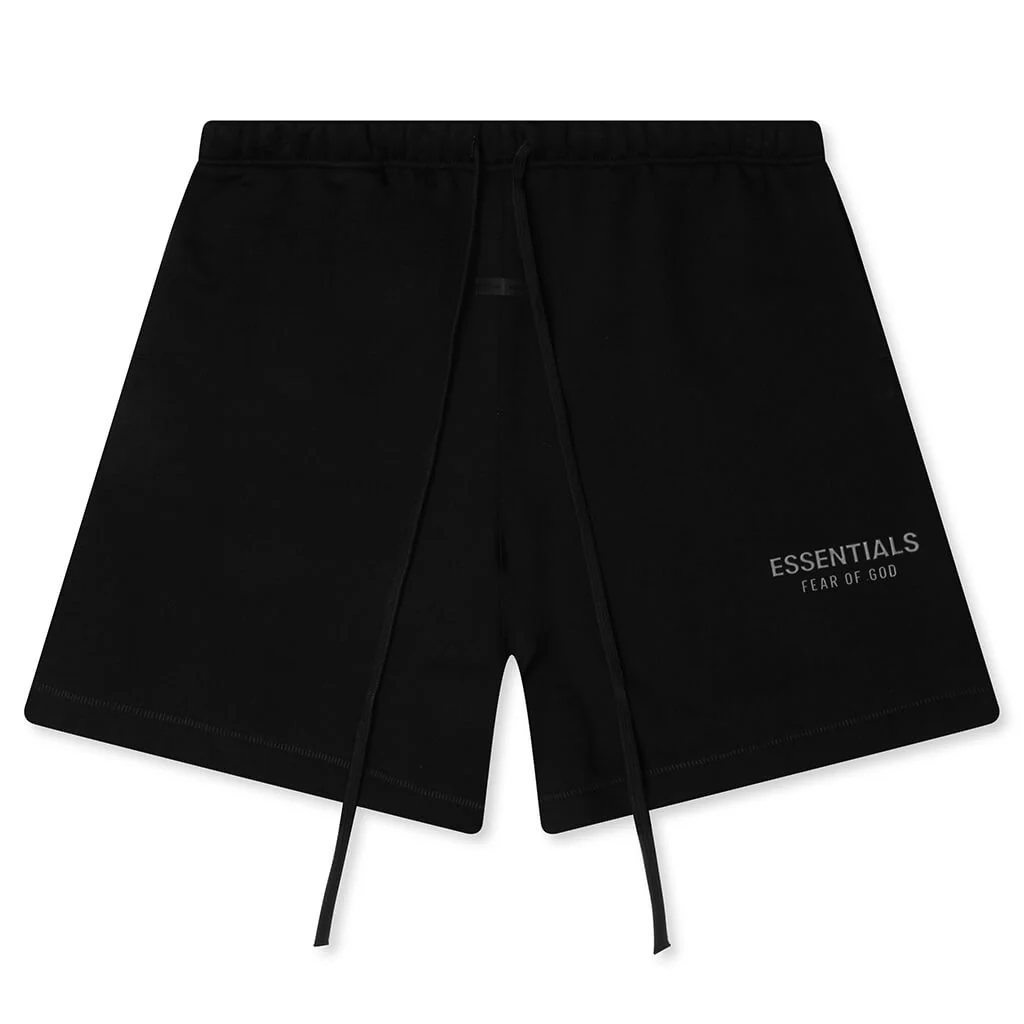 Soccer Fleece Shorts - Jet Black