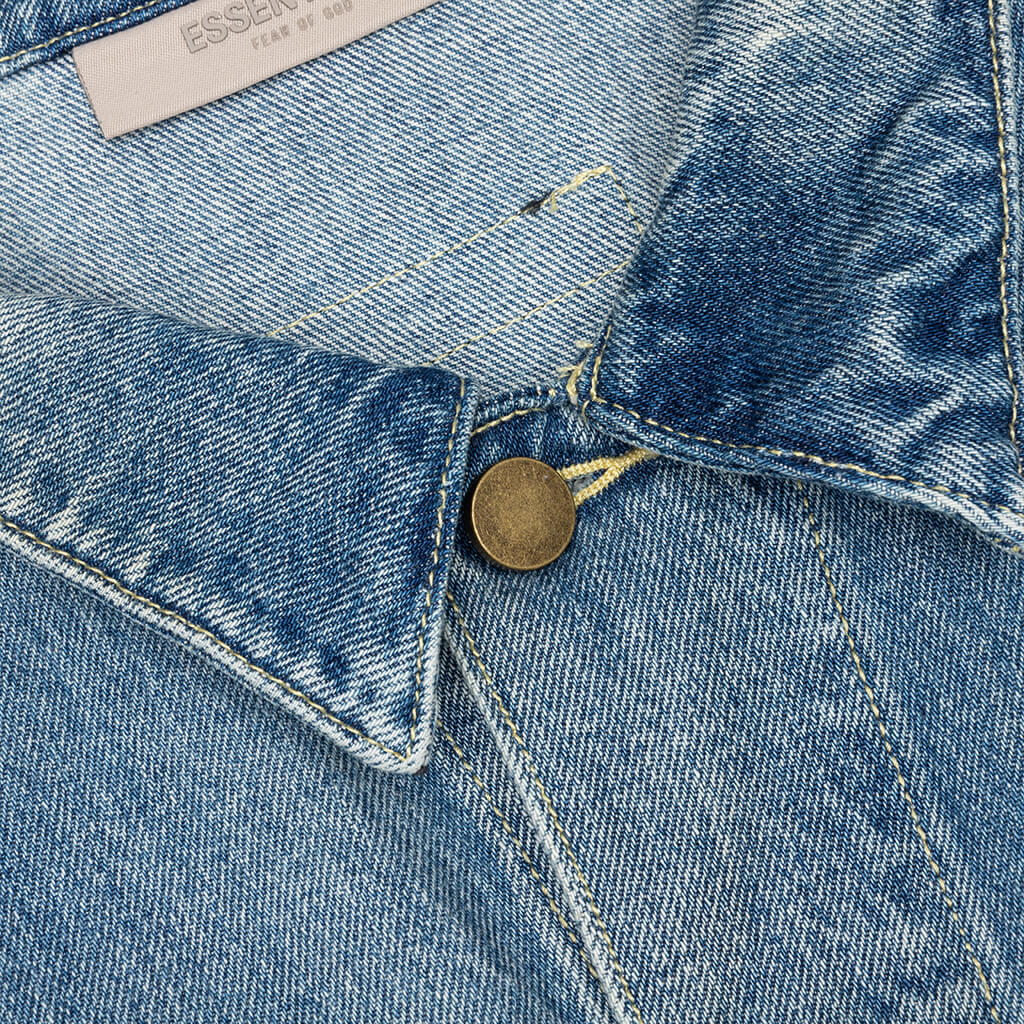 Essentials Trucker Jacket - Indigo - Image 3
