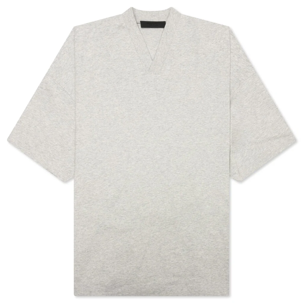 V-Neck T-Shirt T-Shirt - Light Heather Grey - Image 2