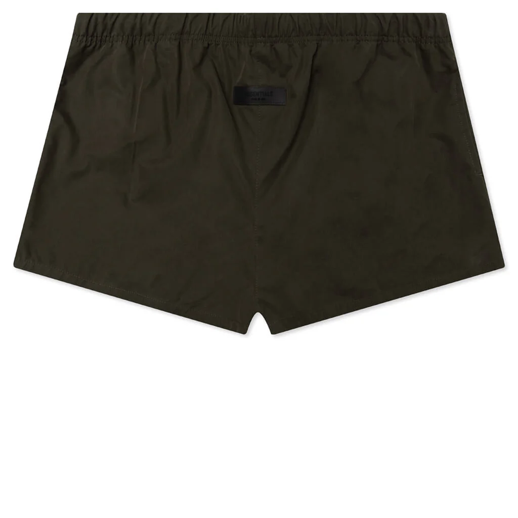 Women's Cotton Dock Short - Off Black