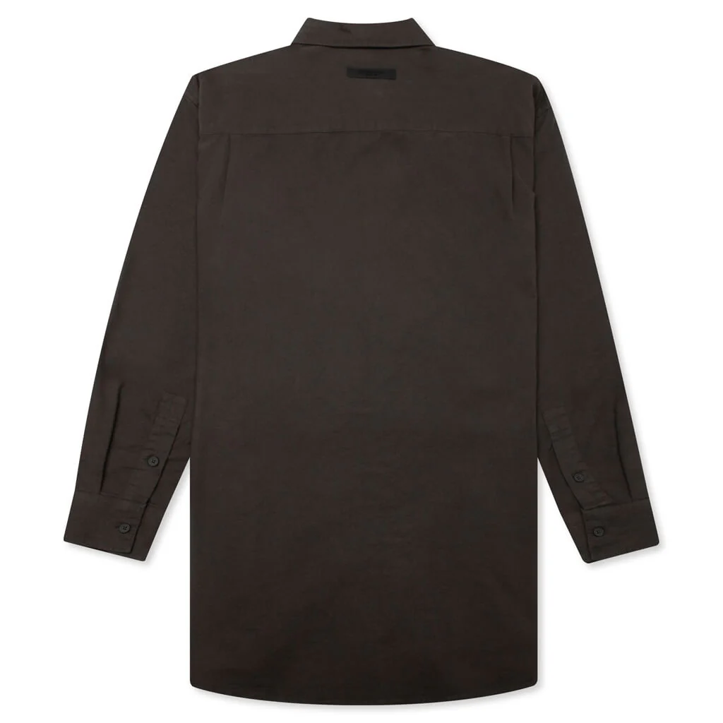 Women's L/S Oxford - Off Black - Image 2