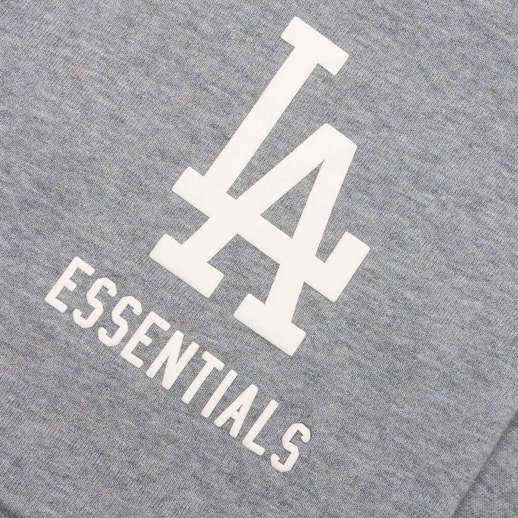 Fear of God Essentials x MLB Dodgers Classic Sweatshort - Concrete Heather - Image 3