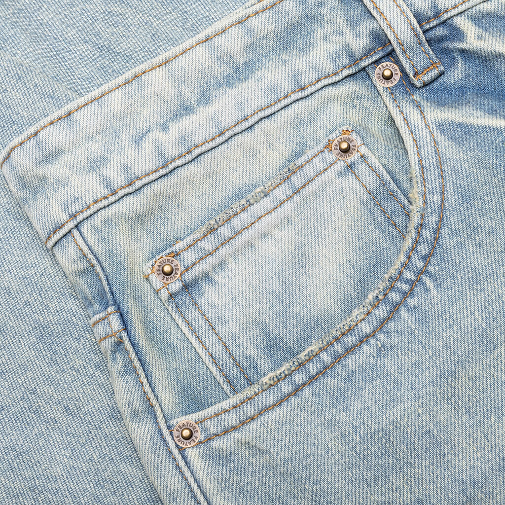 Jacob Tapered Denim - Vintage Light Blue - Image 3