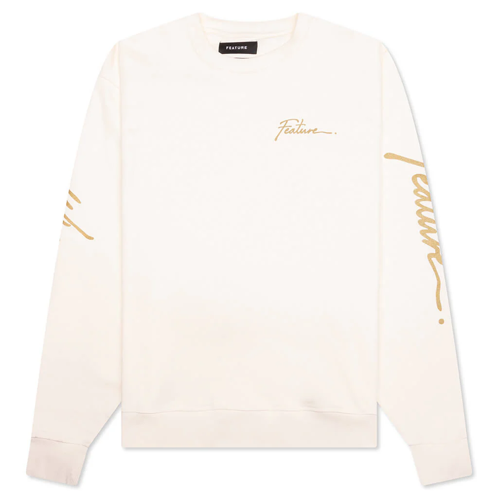 Feature x Wynn Carousel Crewneck - Cannoli Cream