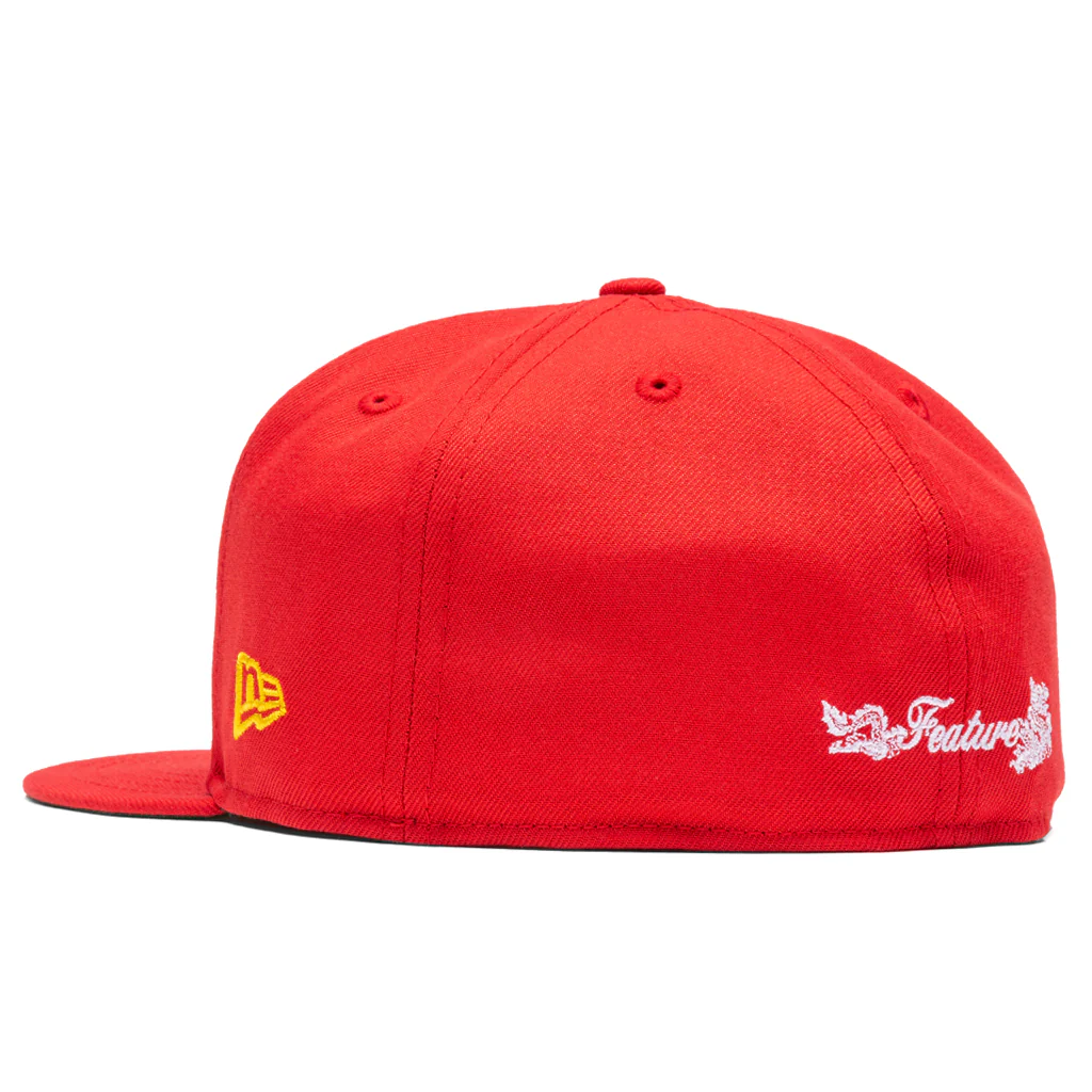 Feature x New Era Chinatown Chapter Fitted Cap - Red - Image 4
