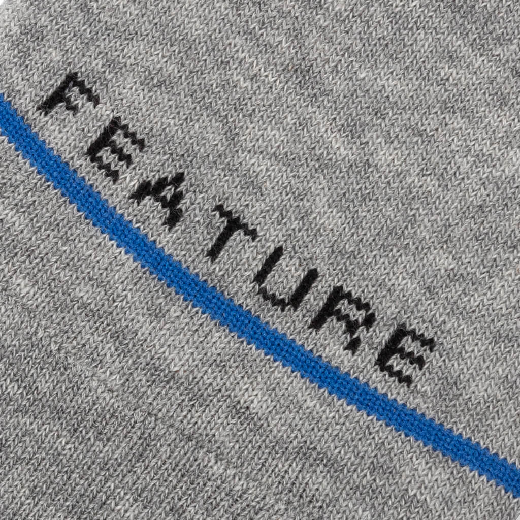 Classic No Show Sock - Heather Grey (3-Pack) - Image 3
