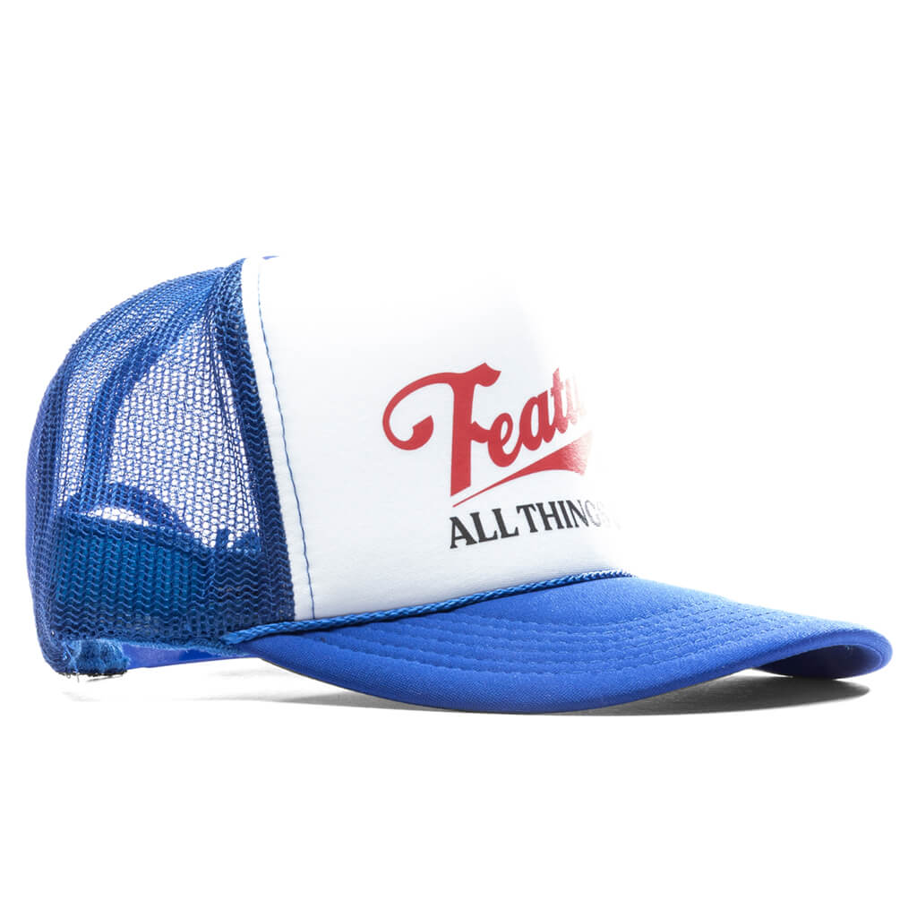 Draft Trucker Hat - Royal/White - Image 3