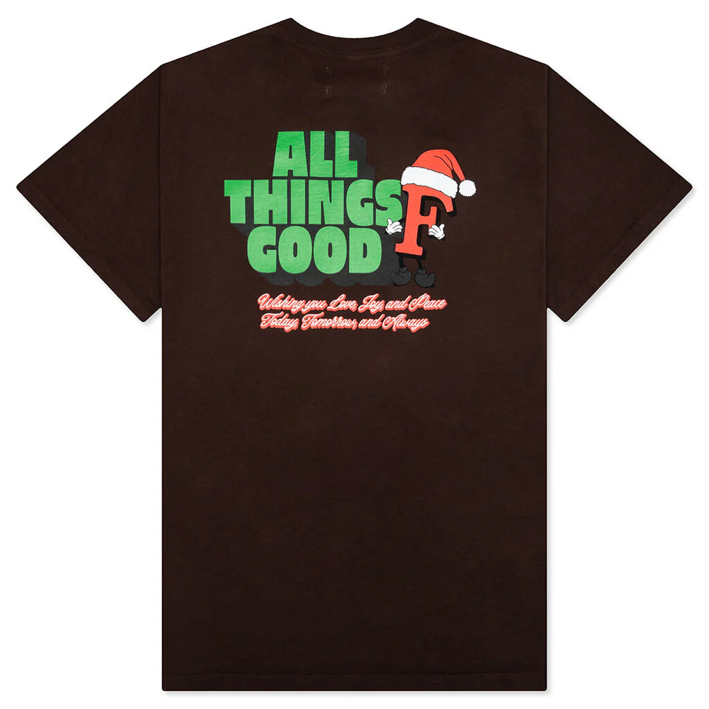 F Man Tee - Bitter Chocolate - Image 2