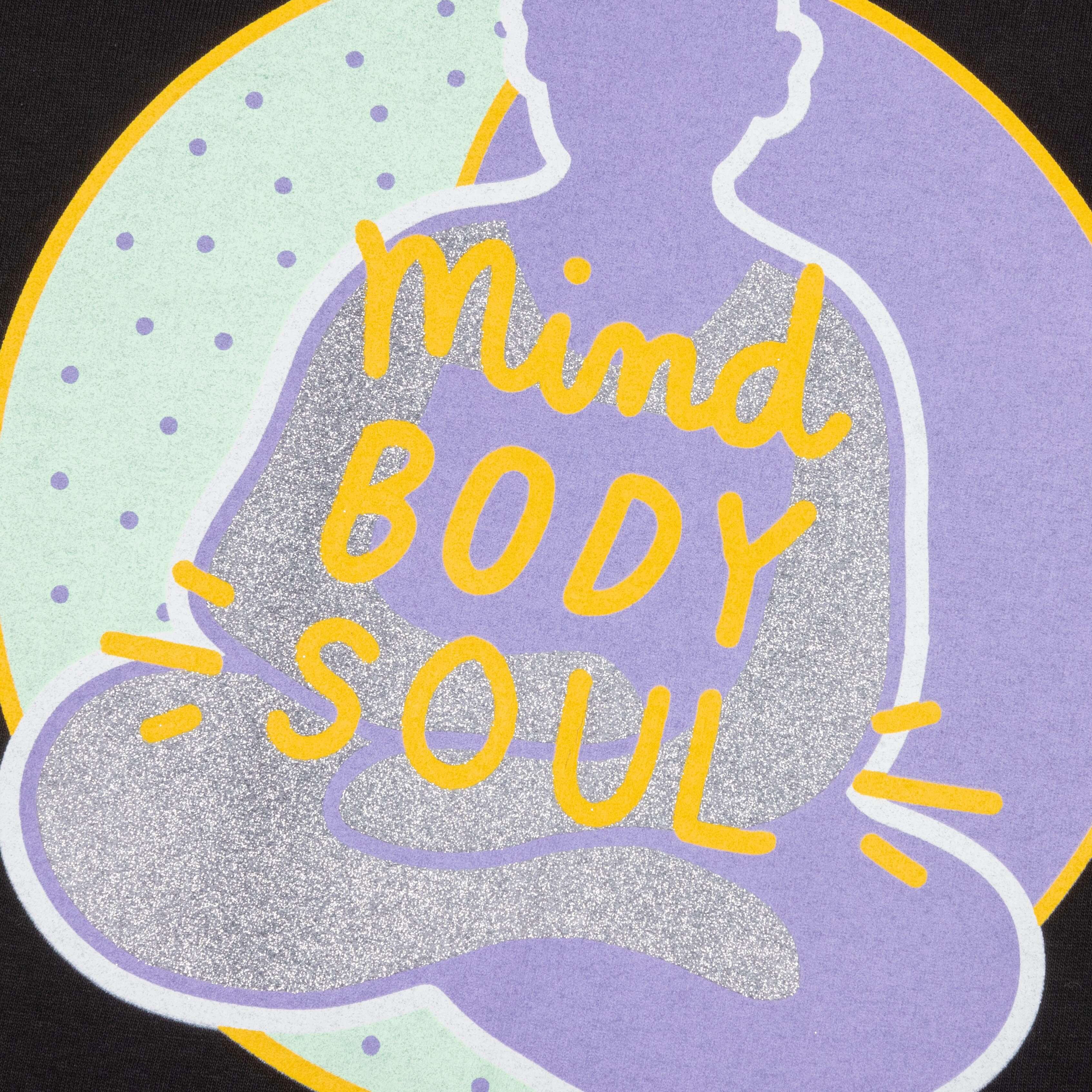 Feature x Pretty Done Mind Body Soul Tee - Black - Image 4