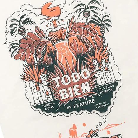 Feature x Todo Bien Agave Desert Tee - Cannoli Cream - Image 5