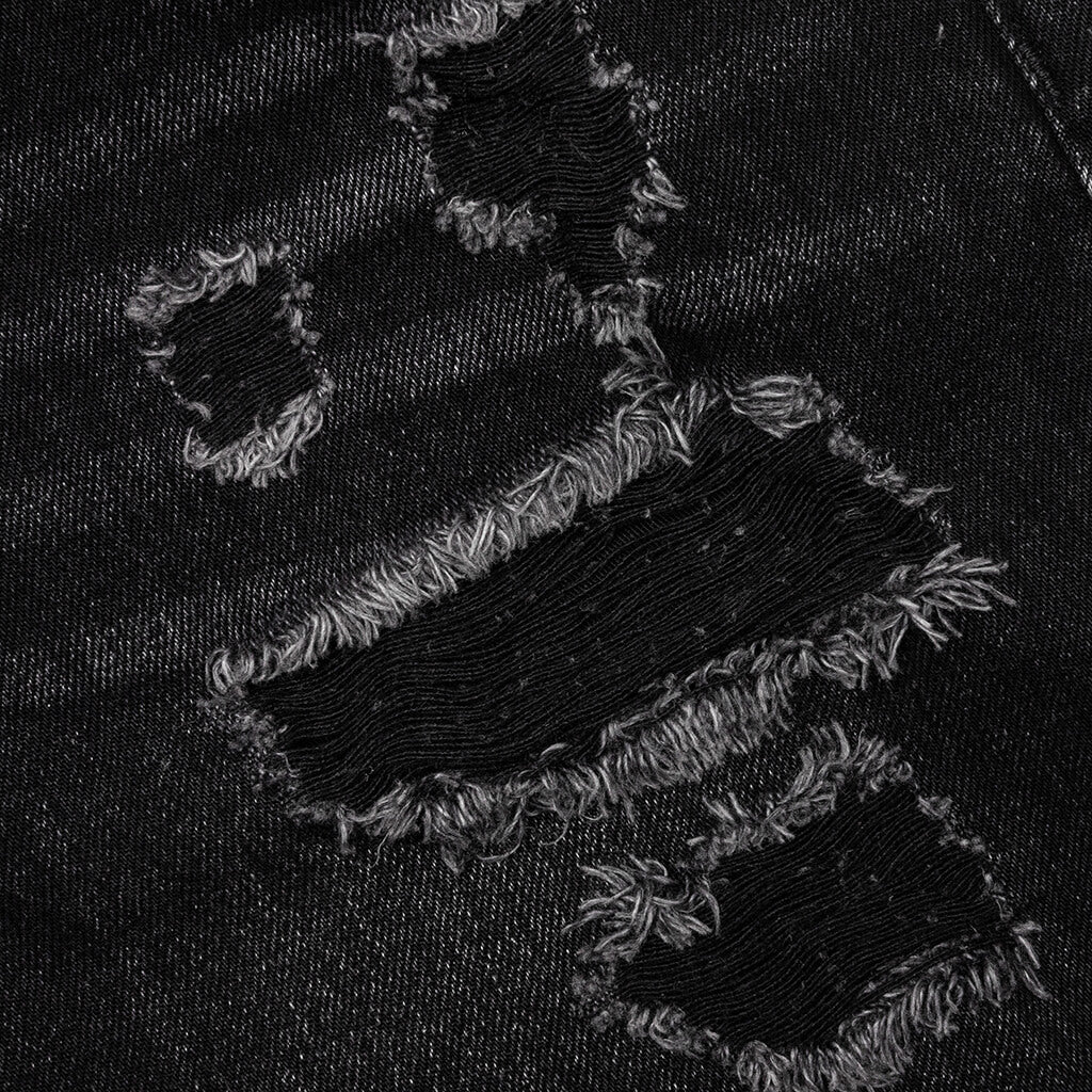 Ian Slim Denim Short - Vintage Black - Image 7