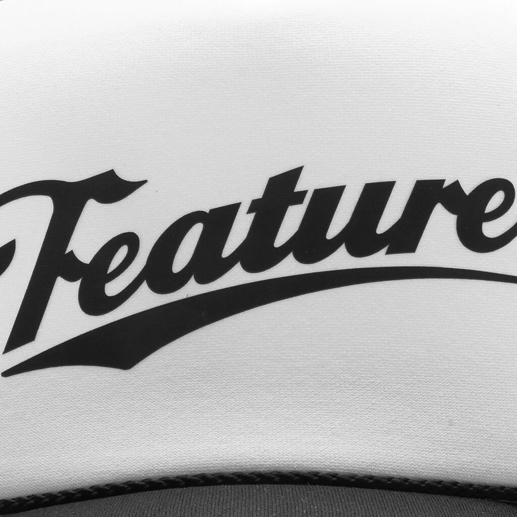 Frew Trucker Hat - Black/White - Image 2