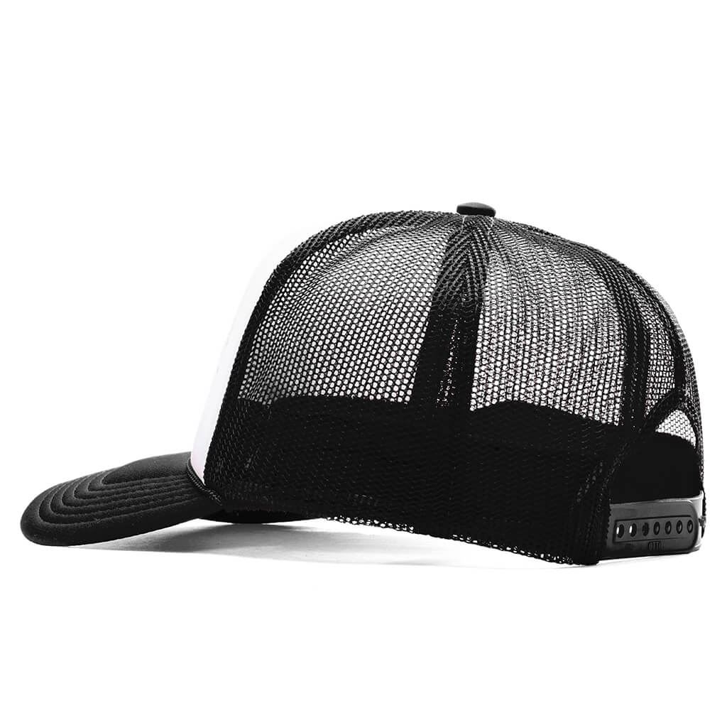 Frew Trucker Hat - Black/White - Image 4