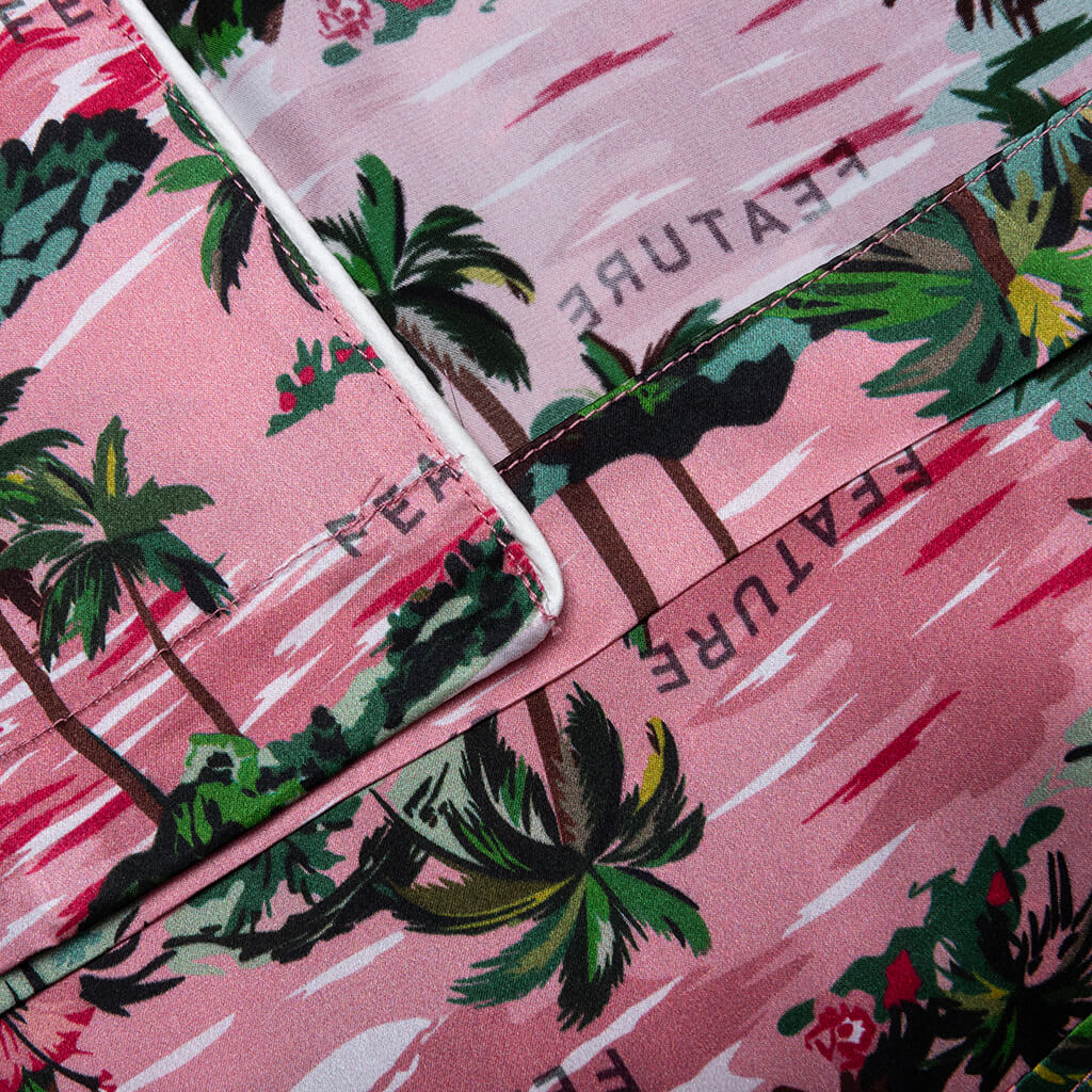 Hitchcock Hawaiian Silk Shirt - Red - Image 7