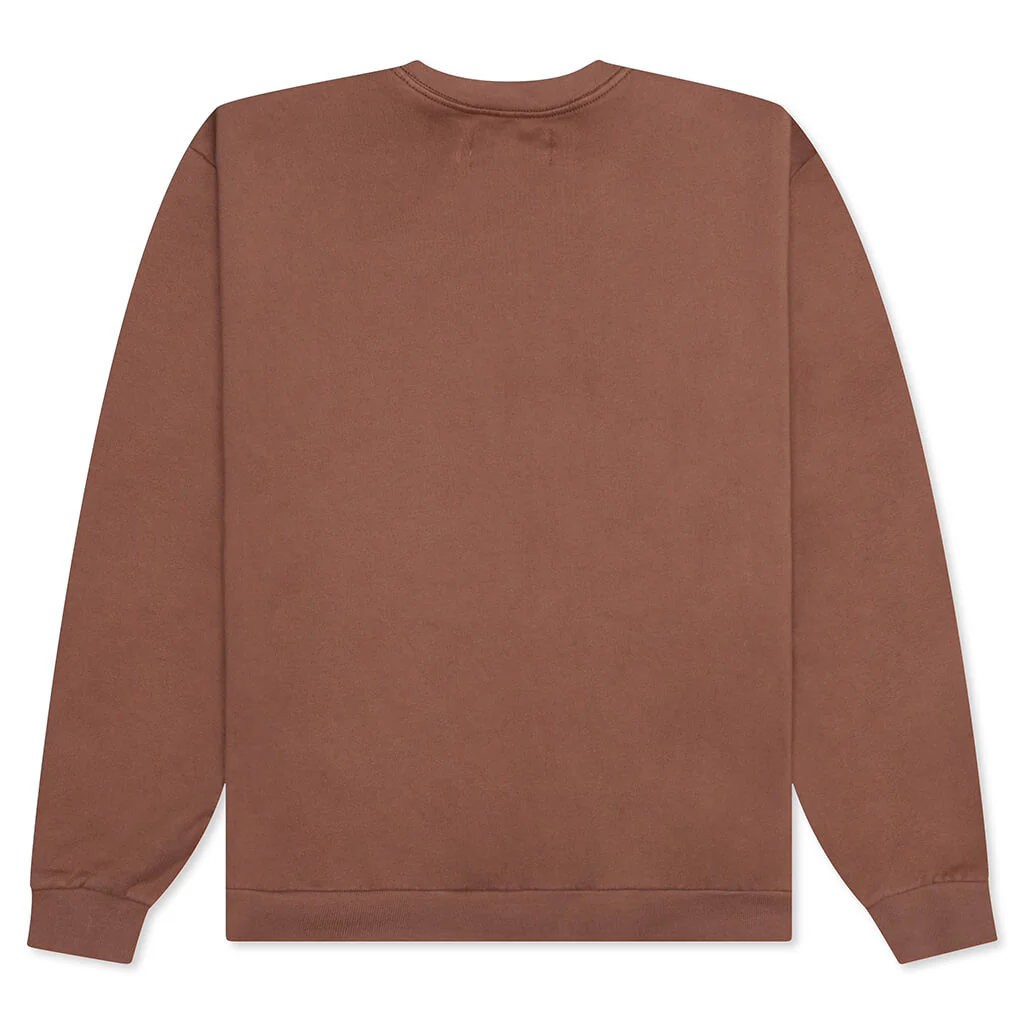 Heart Script Crewneck Sweater - Monk's Robe - Image 2