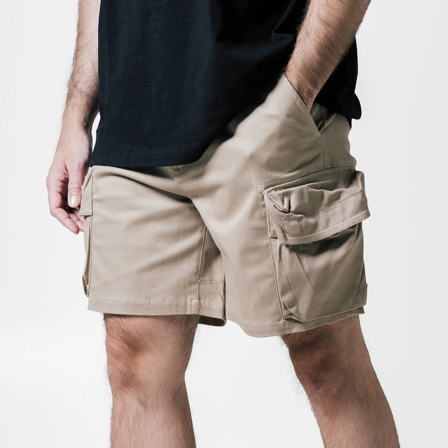 Hockney Cargo Shorts - Medium Brown - Image 9