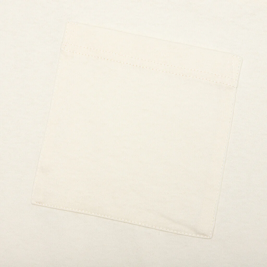 Jersey Braque Pocket Tee - Cream - Image 4