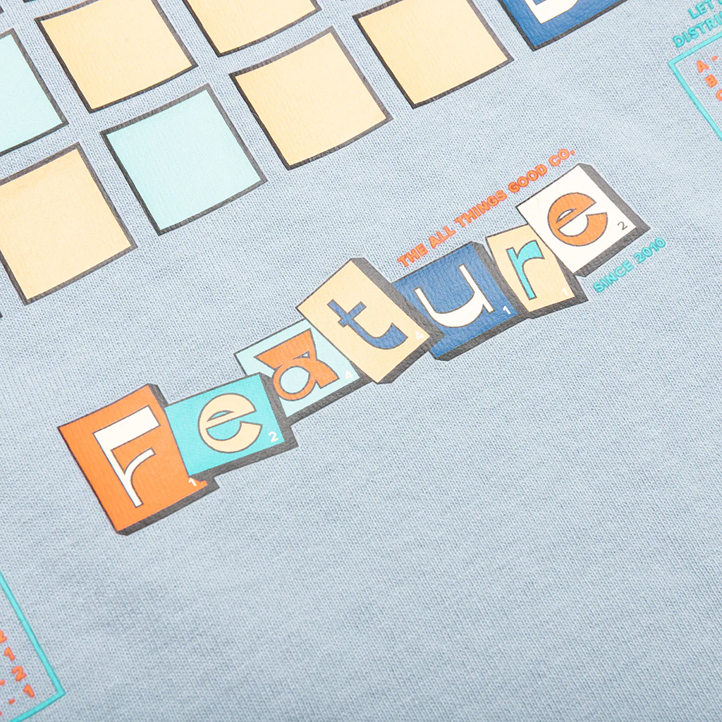 Kids Scrabble Tee - Clear Blue - Image 6