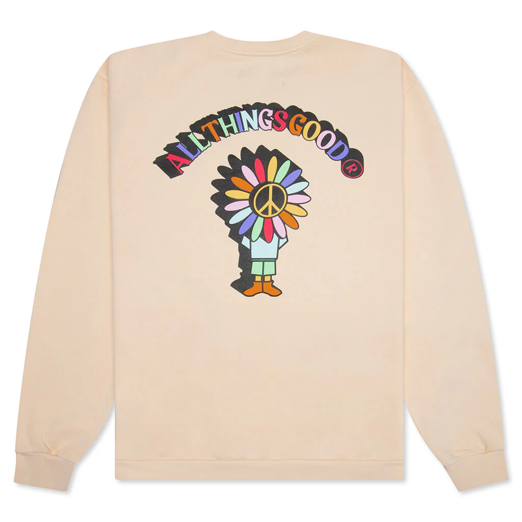 Multi ATG Crewneck - Almond Oil - Image 2