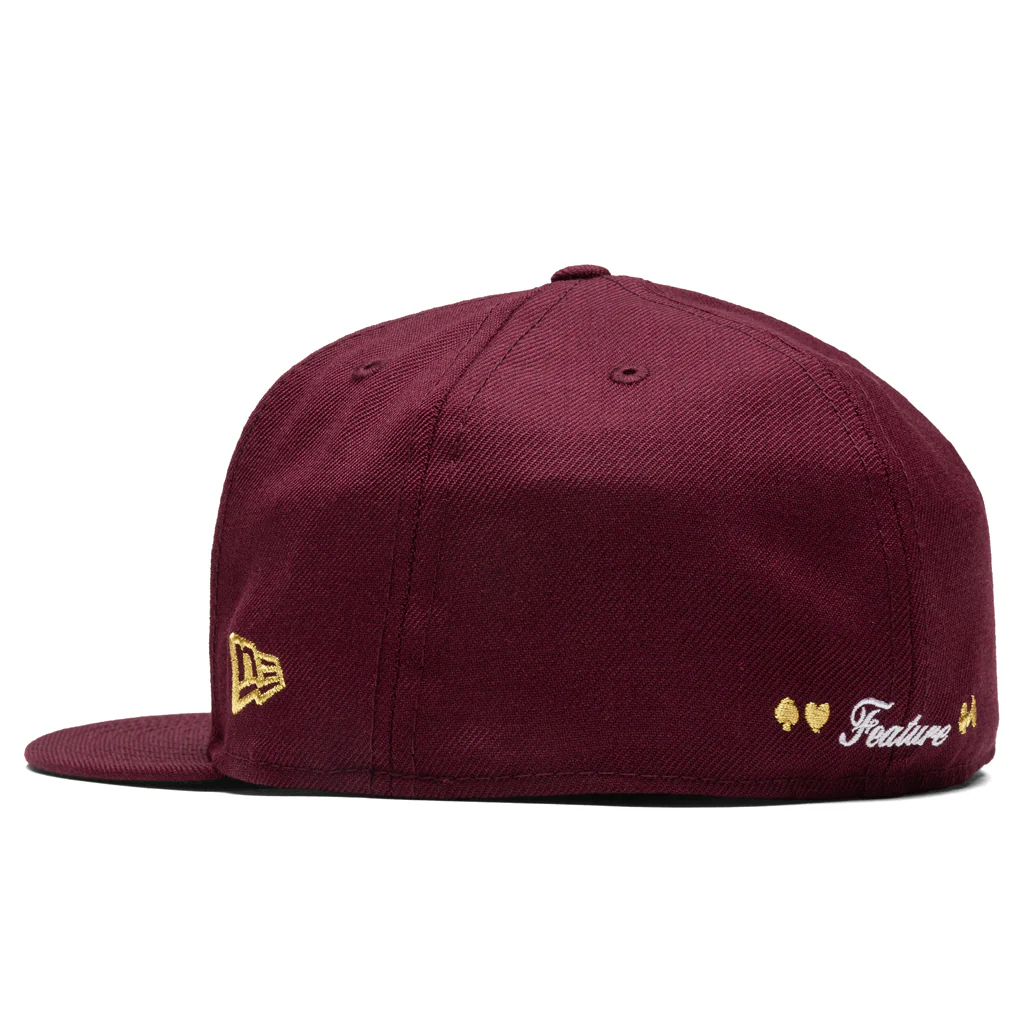 Feature x New Era Plaza Chapter Fitted Cap - Maroon - Image 4