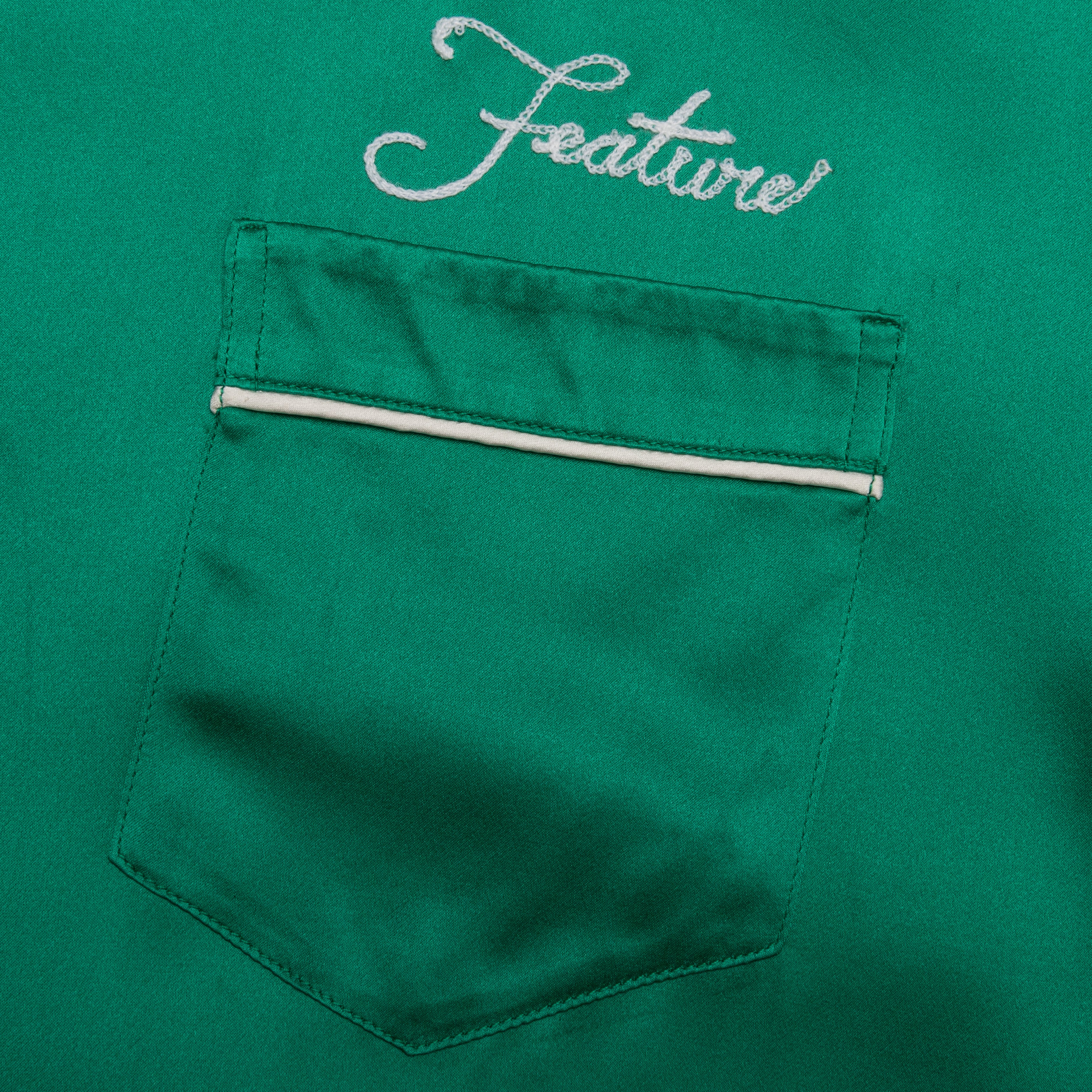 Baptiste Silk Shirt - Green - Image 4