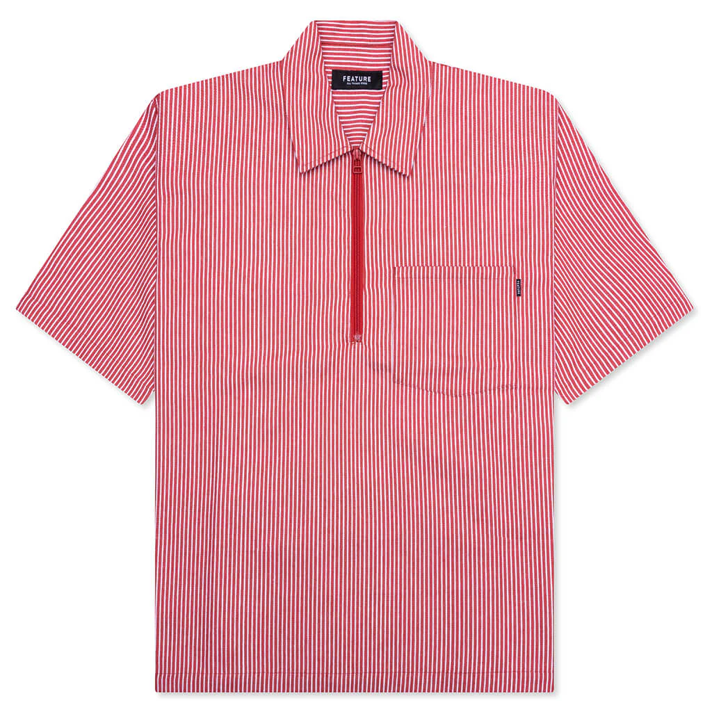 Smith 3/4 Zip Shirt - Red