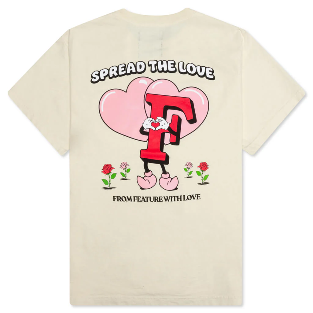 Spread the Love Tee - Cannolli Cream/Pink - Image 2