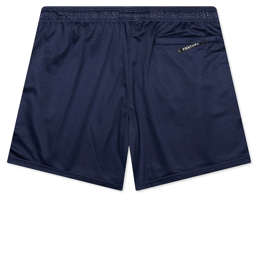 West Mesh Shorts - Navy - Image 2