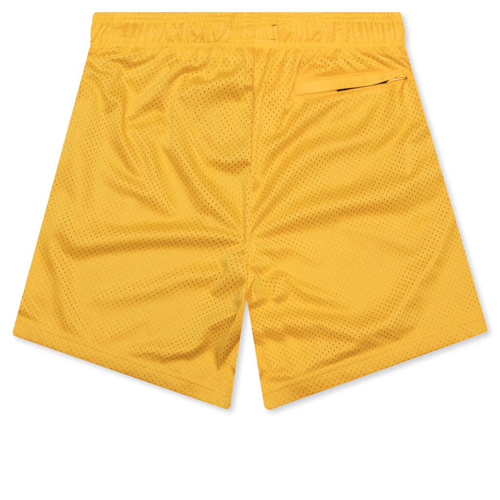 West Mesh Shorts - Yellow - Image 2