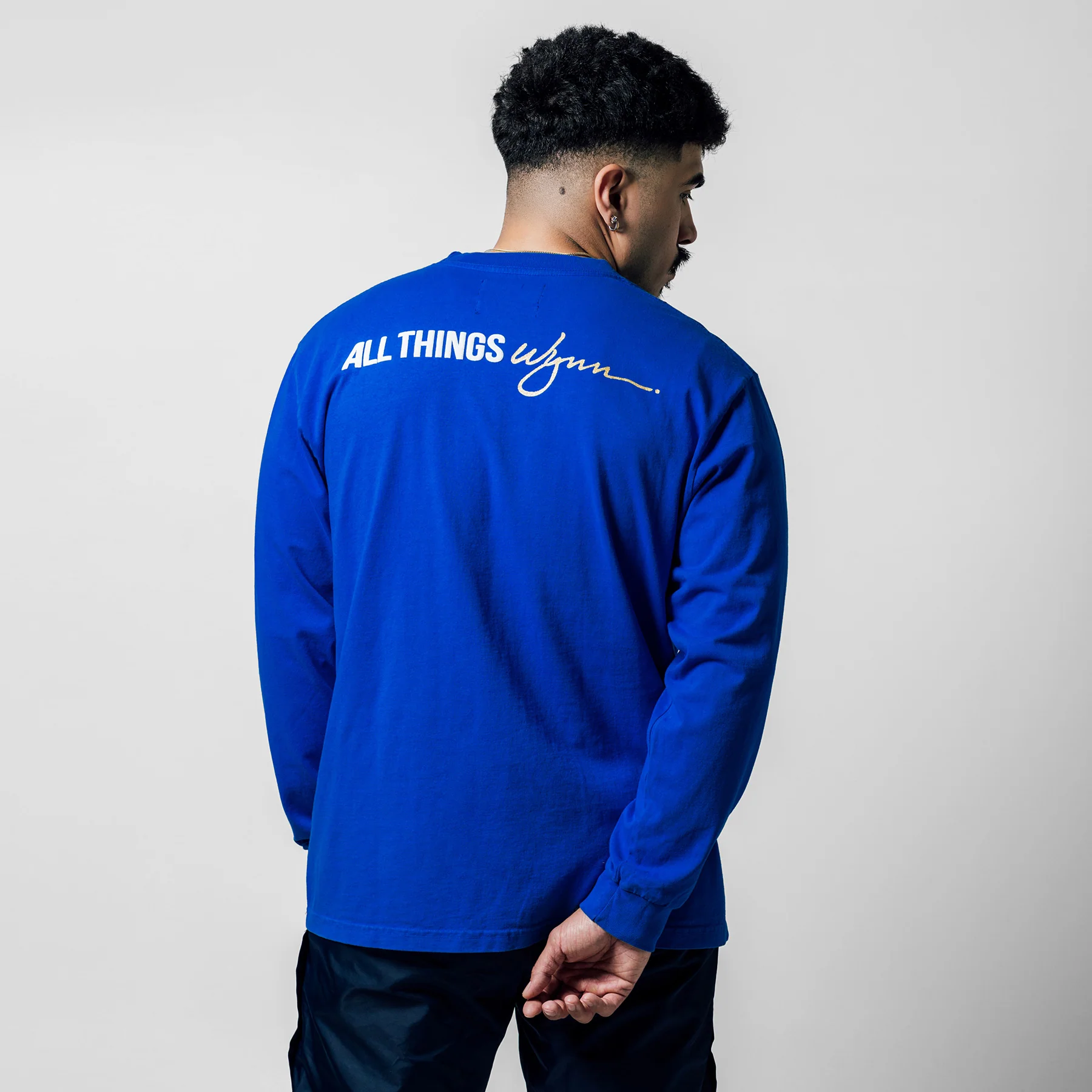 Feature x Wynn Logo Lock Up L/S Tee - Dazzling Blue - Image 9