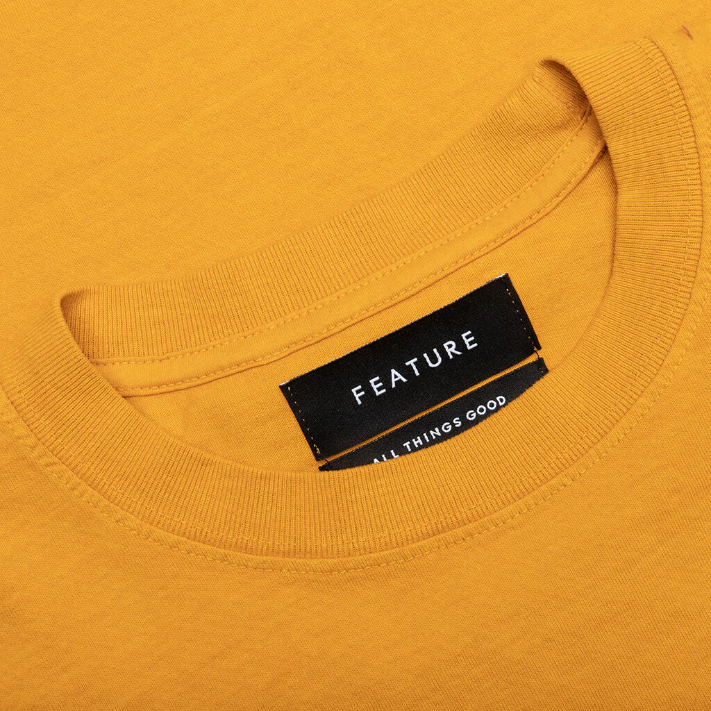 Wynn Logo Lock Up Tee - Golden Yellow - Image 3