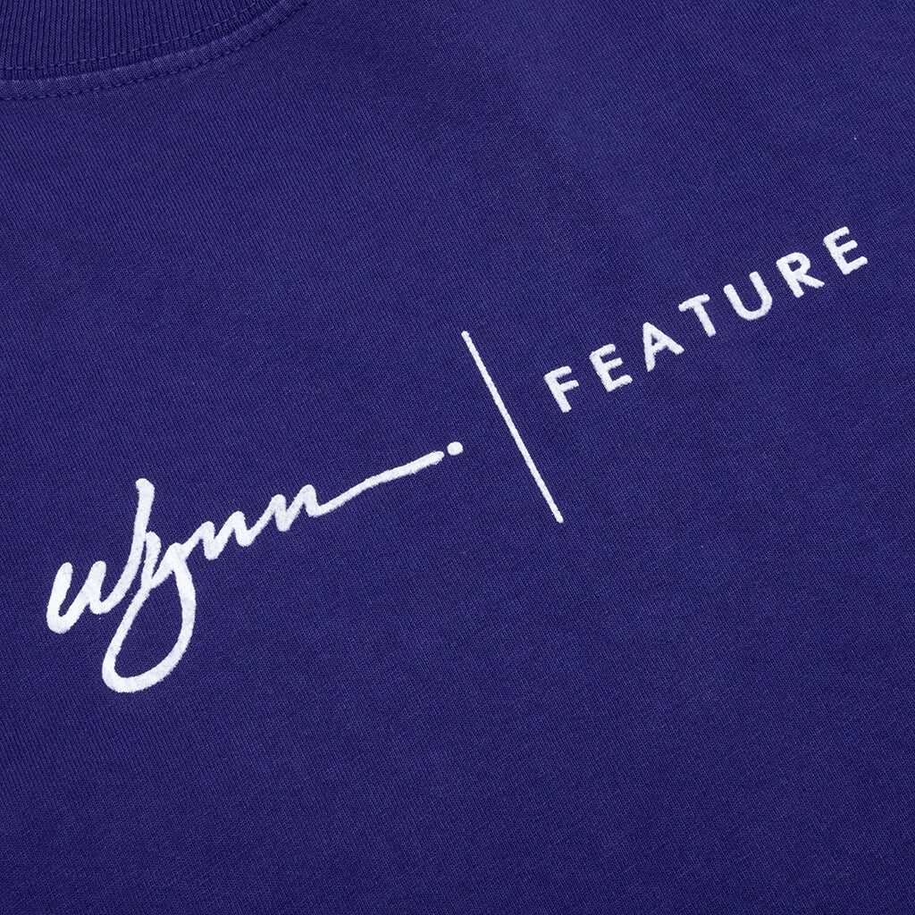 Feature x Wynn Logo Lock Up Tee - Astral Aura Blue - Image 4