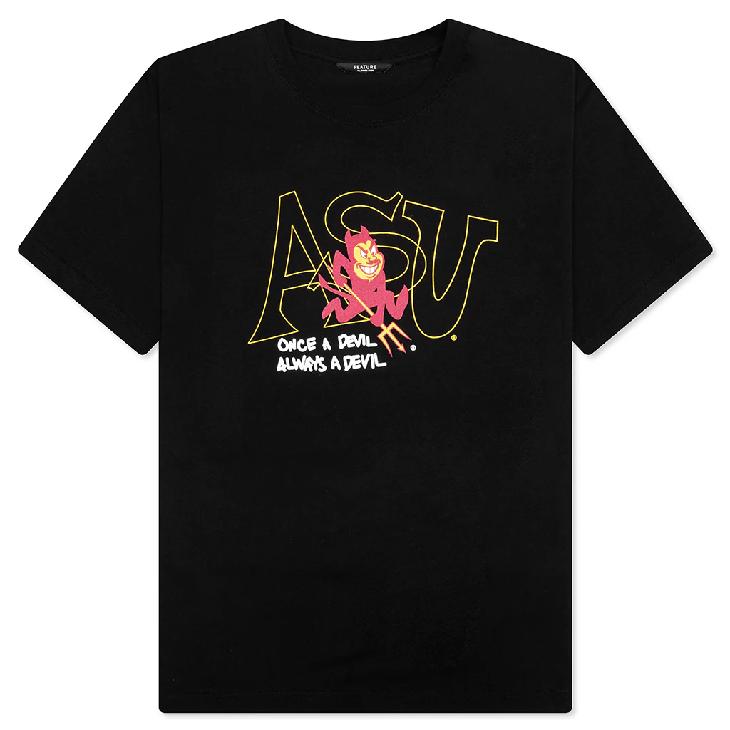 Feature x ASU Fork Em Devils Tee - Black