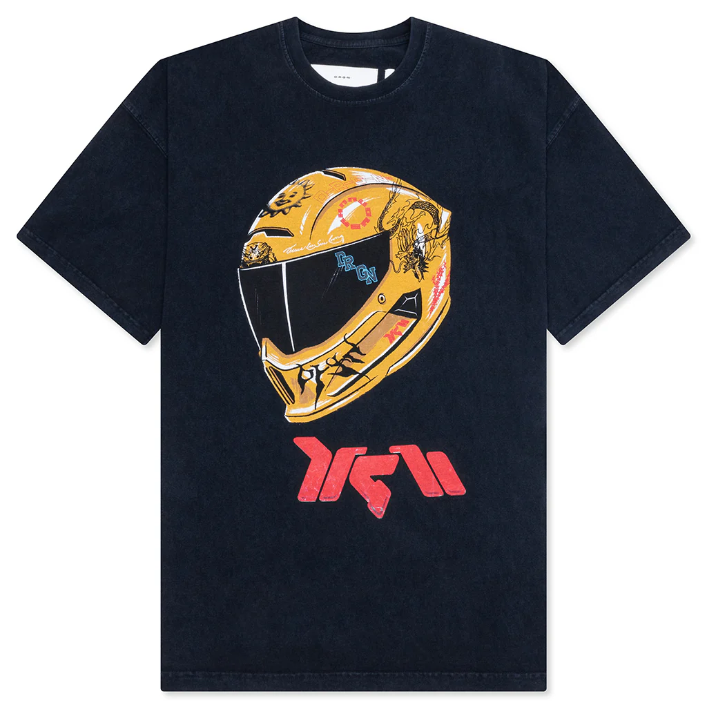 Feature x D-R-G-N Helmet Tee - Vintage Black