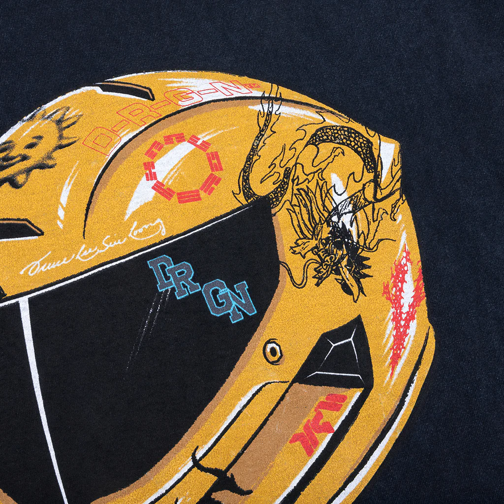 Feature x D-R-G-N Helmet Tee - Vintage Black - Image 3