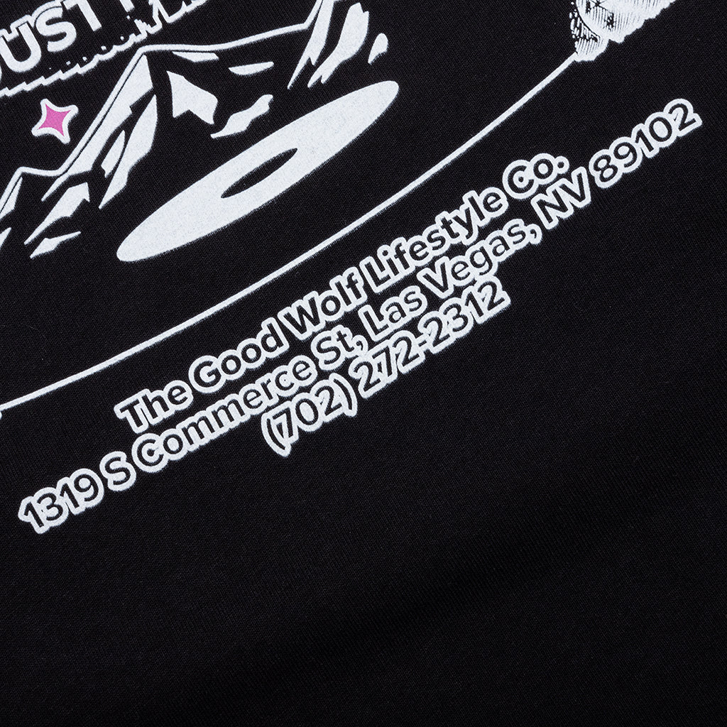 FEATURE x Good Wolf x Let's Be Friends Tee - Black - Image 6