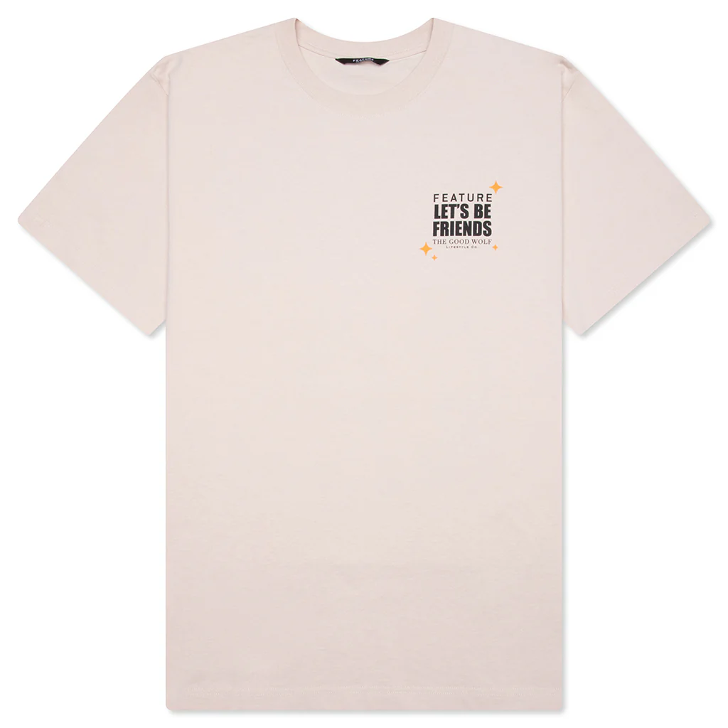 FEATURE x Good Wolf x Let's Be Friends Tee - Cream