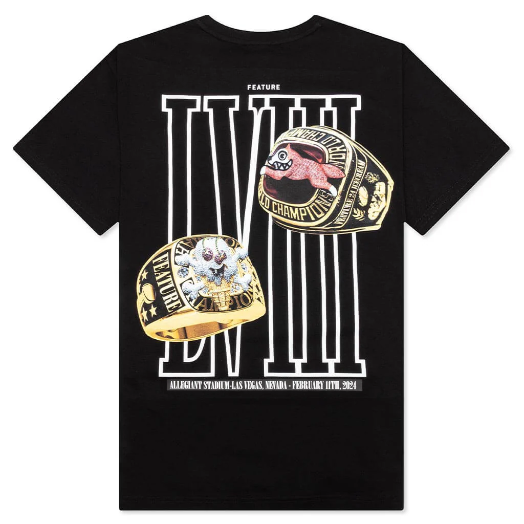 Feature x Icecream Rings Short Sleeve Tee - Black - Image 2