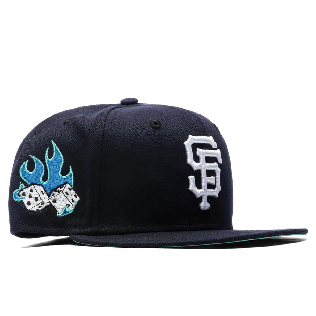Feature x New Era Flaming Dice 59FIFTY Fitted - San Francisco Giants - Image 4