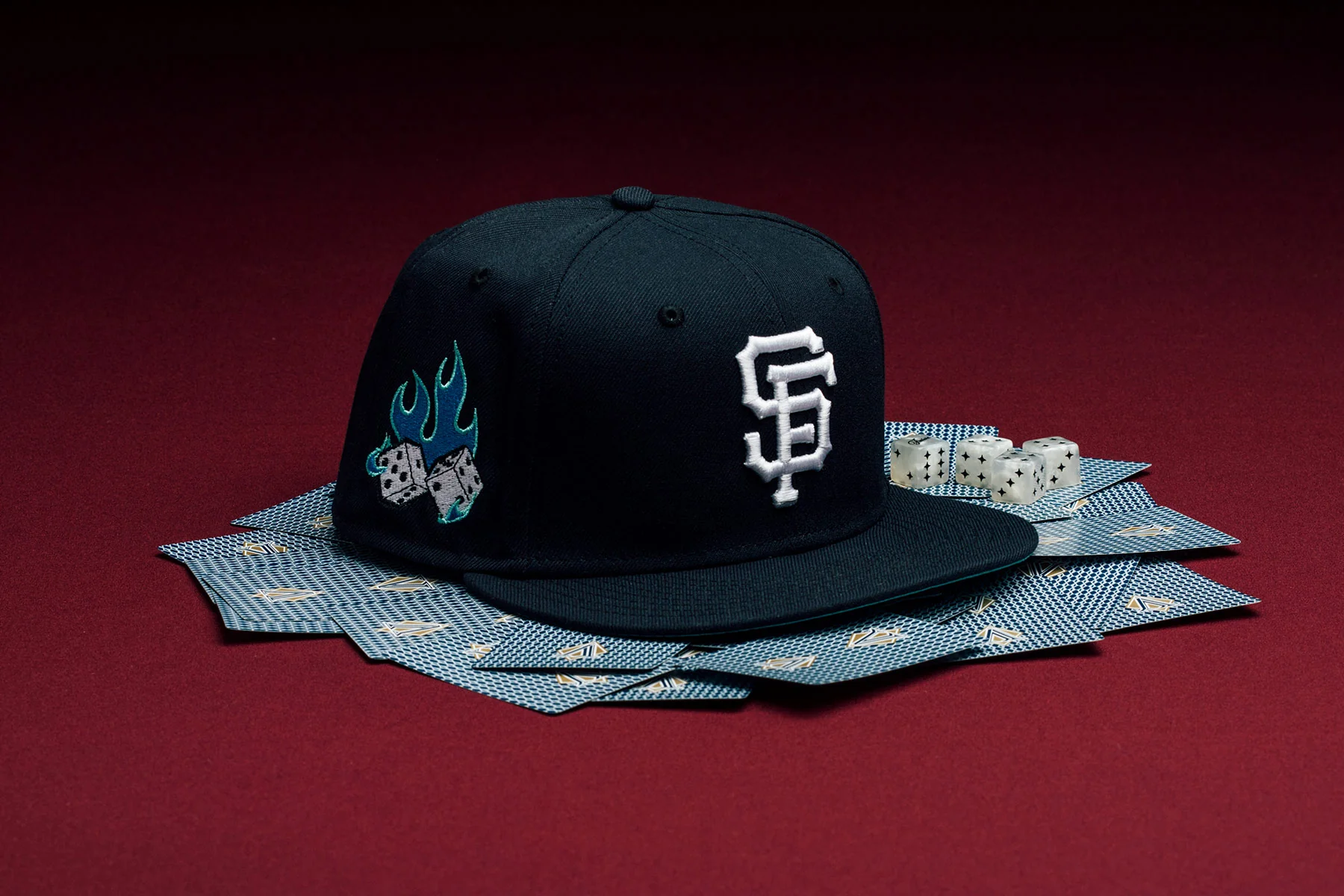 Feature x New Era Flaming Dice 59FIFTY Fitted - San Francisco Giants - Image 7