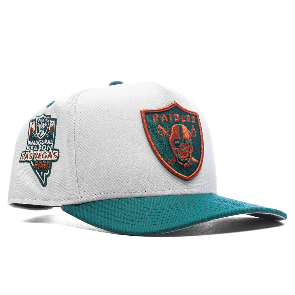 Feature x New Era 9Fifty A-Frame Snapback Las Vegas Raiders - Stone/Emerald Green - Image 3