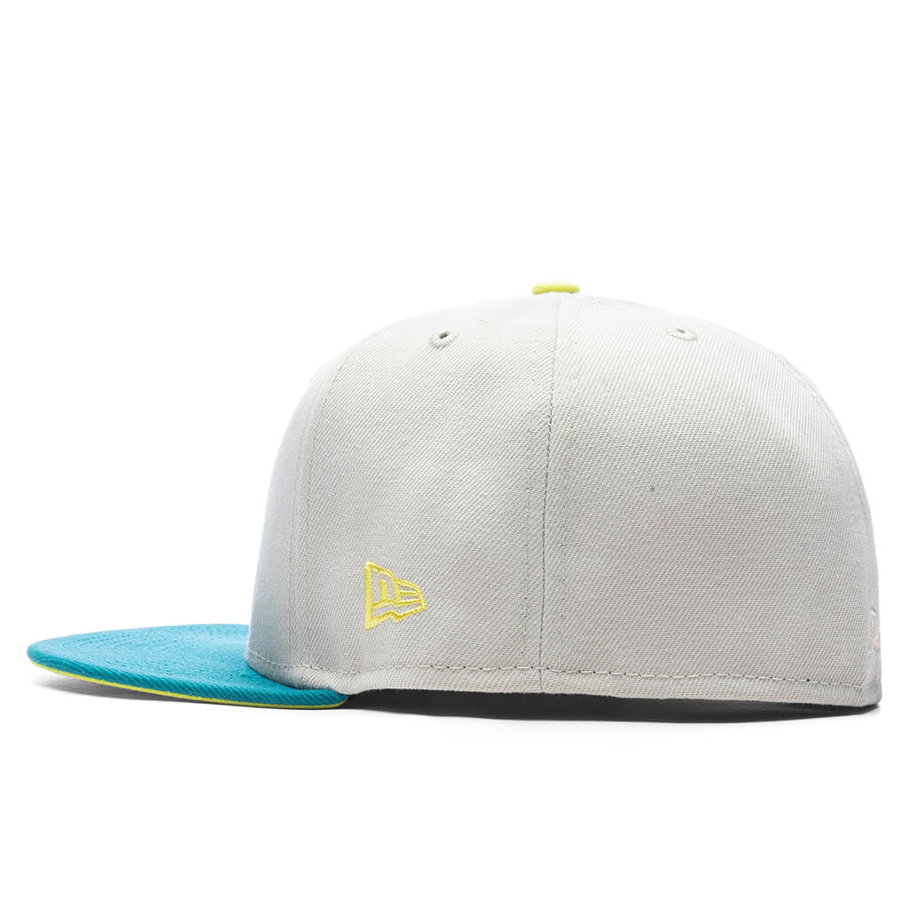 Feature x New Era F Logo Tree Of Life NBA 59FIFTY Fitted - Stone - Image 5