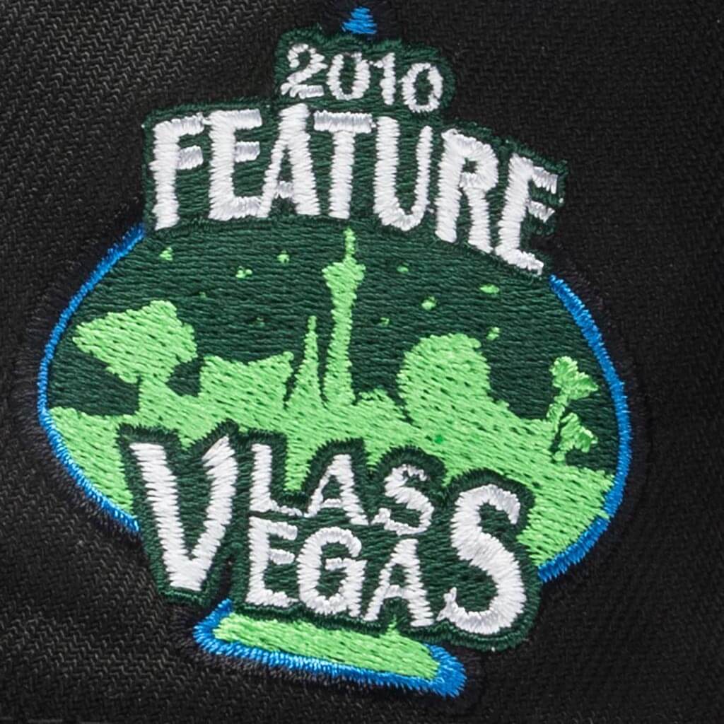 Feature x New Era Old English Las Vegas Fitted - Black/Snow Grey - Image 3