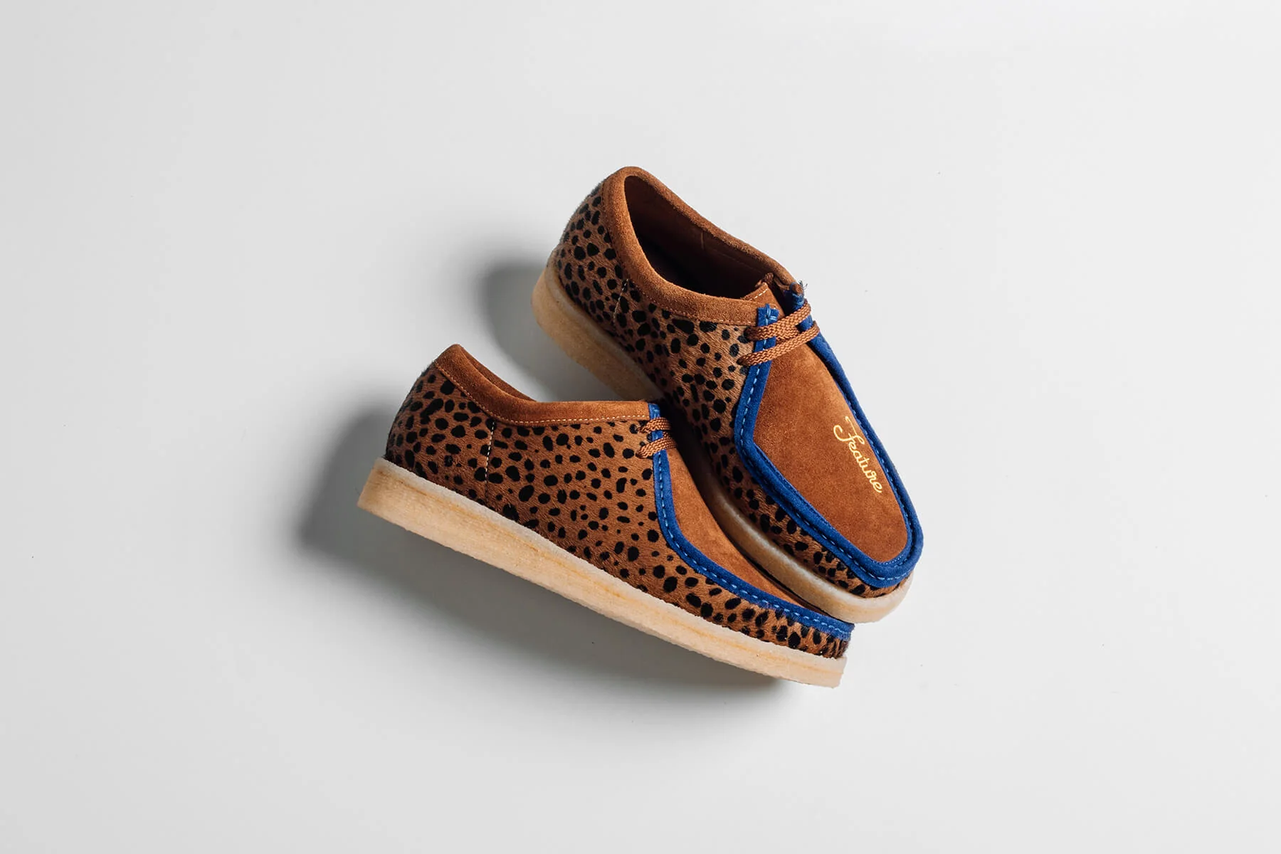 Feature x Padmore & Barnes P204 Original Low Top - Animal/Purple - Image 7