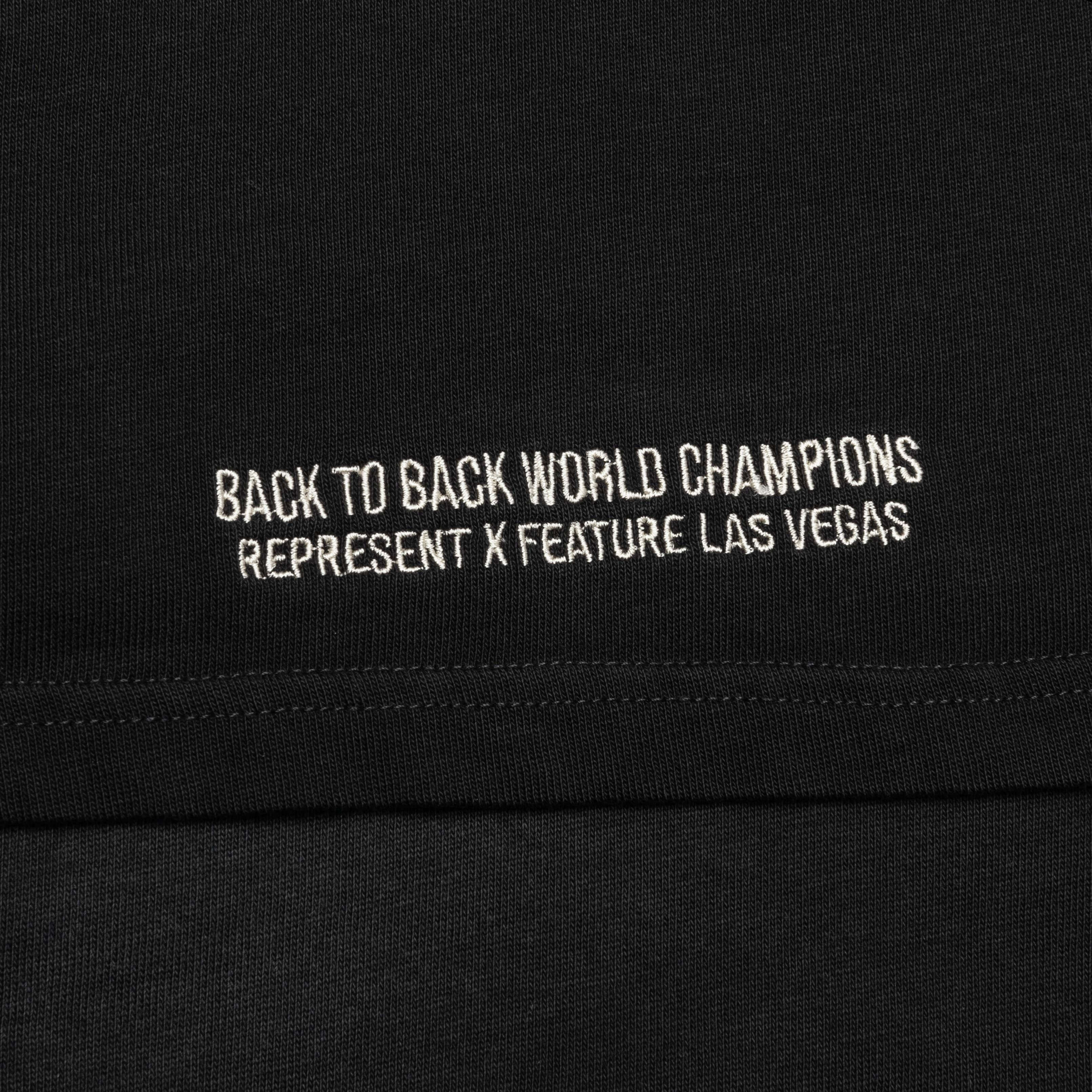 Feature x Represent Head 2 Head T-Shirt - Stained Black - Image 7