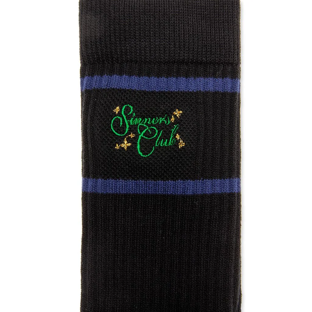 Feature x Stance Sinner's Club Sock - Black - Image 2